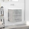 Armoire d'évier Gris béton 38,5 x 41 x 48 cm Bois d'ingénierie 619142619142