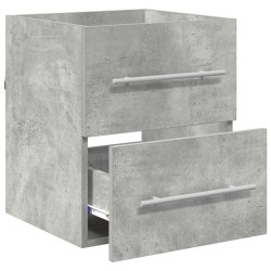 Armoire d'évier Gris béton 38,5 x 41 x 48 cm Bois d'ingénierie 619142619142