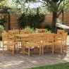 Chaises de jardin 8 pcs Naturel Bois d'Acacia Massif 619151619151