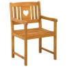 Chaises de jardin 8 pcs Naturel Bois d'Acacia Massif 619151619151