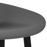 Chaises de bar lot de 2 gris 619152619152