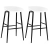 Chaises de bar lot de 2 blanc 619153619153
