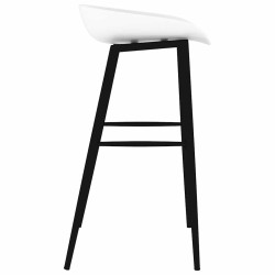 Chaises de bar lot de 2 blanc 619153619153