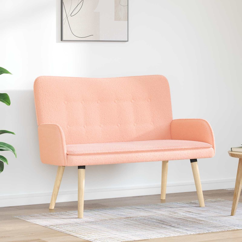 Sofa 2 places Rose 115 x 61 x 87 cm Bouclé 619158619158