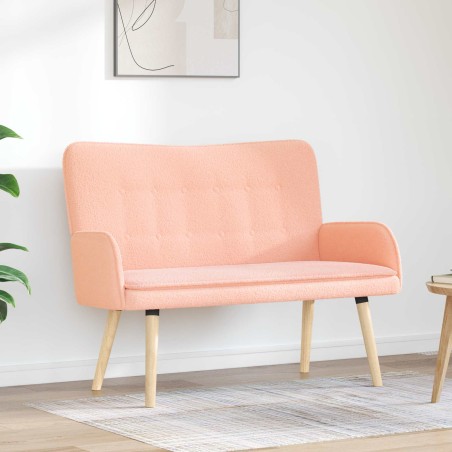 Sofa 2 places Rose 115 x 61 x 87 cm Bouclé 619158619158