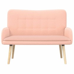 Sofa 2 places Rose 115 x 61 x 87 cm Bouclé 619158619158
