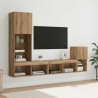 Meubles TV muraux 4 pcs Chêne artisanal Bois d'ingénierie 619164619164