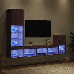 Meubles TV muraux 4 pcs Chêne artisanal Bois d'ingénierie 619164619164