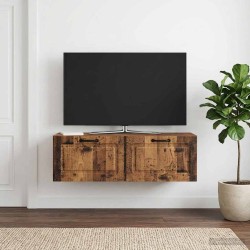 Meuble TV mural Bois ancien 98 x 31 x 30 cm Bois d'ingénierie 619165619165