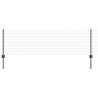 Clôture Euro avec poteau 50 x 0,6 m Acier recouvert de PVC Gris 619168619168