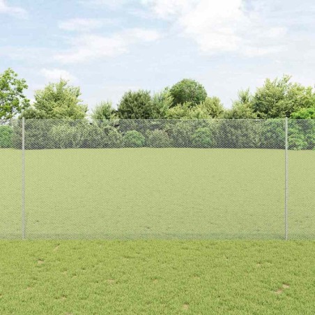 Clôture hexagonale avec poteau 50 x 1,4 m Acier galvanisé 619169619169