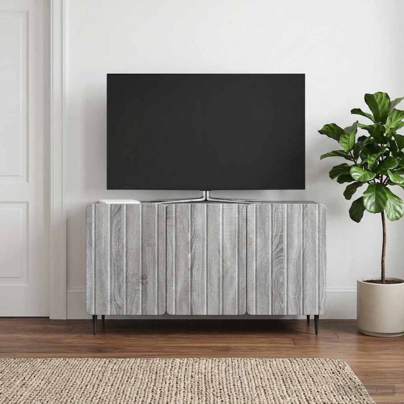 Meuble TV Sonoma gris 99 x 34,5 x 52 cm Bois d'ingénierie 619175619175