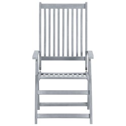Chaises inclinables de jardin lot de 6 et coussins Bois acacia 619179619179