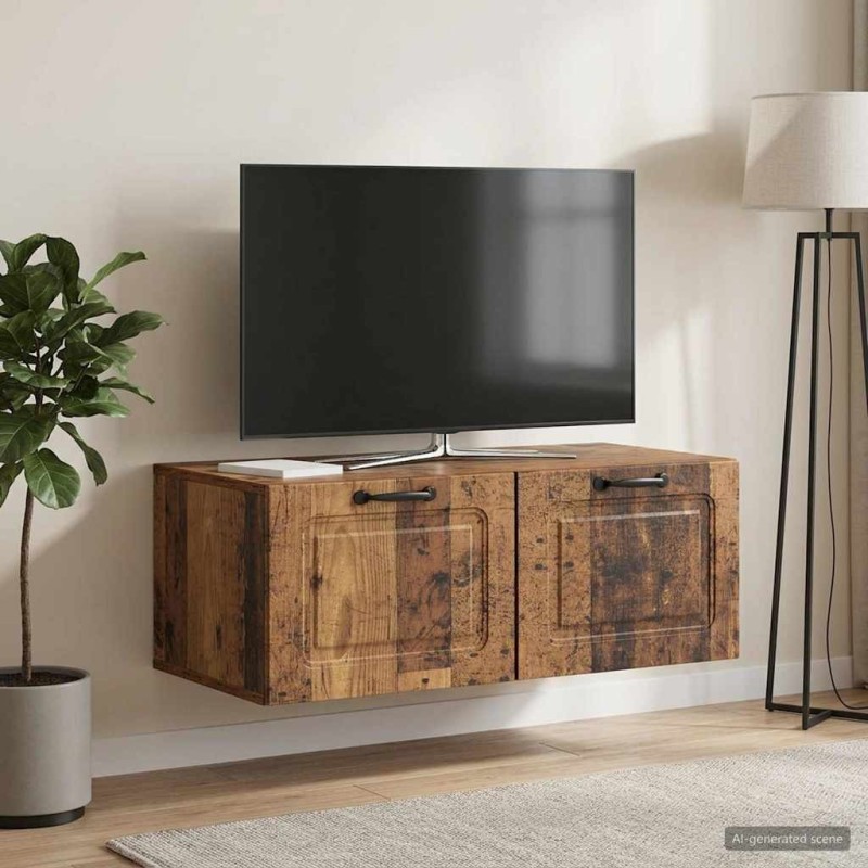Meuble TV mural Bois ancien 78,5 x 41 x 30 cm Bois d'ingénierie 619180619180