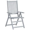 Chaises inclinables de jardin lot de 6 et coussins Bois acacia 619182619182