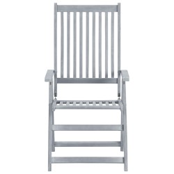 Chaises inclinables de jardin lot de 6 et coussins Bois acacia 619182619182