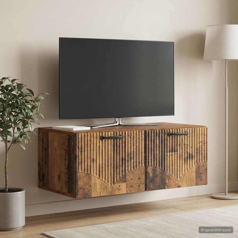 Meuble TV mural Bois ancien 78,5 x 41 x 30 cm Bois d'ingénierie 619185619185