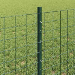 Clôture Euro avec poteau 50 x 0,6 m Acier recouvert de PVC Vert 619187619187