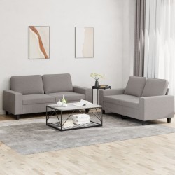 Ensemble de canapés 2 pcs taupe tissu 619189619189