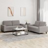 Ensemble de canapés 2 pcs taupe tissu 619189619189