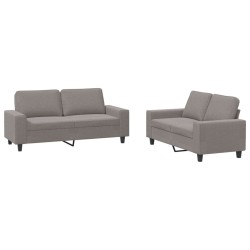 Ensemble de canapés 2 pcs taupe tissu 619189619189