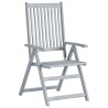 Chaises inclinables de jardin lot de 6 et coussins Bois acacia 619190619190