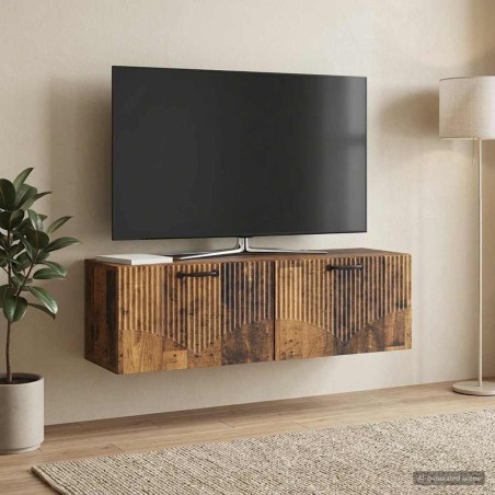 Meuble TV mural Bois ancien 98 x 31 x 30 cm Bois d'ingénierie 619191619191