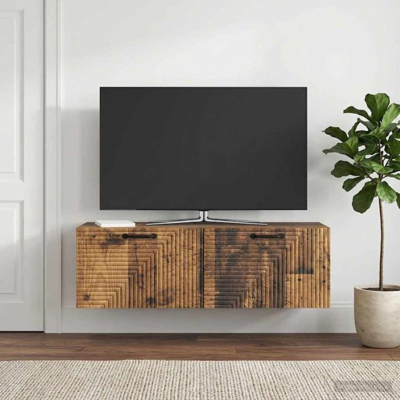 Meuble TV mural Bois ancien 98 x 31 x 30 cm Bois d'ingénierie 619199619199