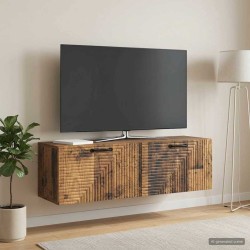 Meuble TV mural Bois ancien 98 x 31 x 30 cm Bois d'ingénierie 619199619199