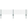 Clôture grillagée avec poteau 10 x 0,4 m Acier recouvert de PVC 619200619200