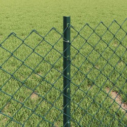 Clôture grillagée avec poteau 10 x 0,4 m Acier recouvert de PVC 619200619200