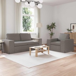 Ensemble de Canapés 2 pcs Taupe 182 x 80 x 82 cm tissu 619205619205