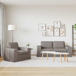 Ensemble de Canapés 2 pcs Taupe 182 x 80 x 82 cm tissu 619205619205