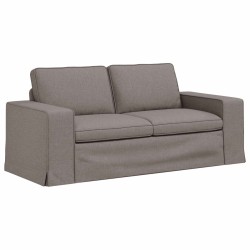 Ensemble de Canapés 2 pcs Taupe 182 x 80 x 82 cm tissu 619205619205
