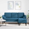 Ensemble de Canapés avec coussin Bleu Polyester 619206619206