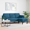 Ensemble de Canapés avec coussin Bleu Polyester 619206619206