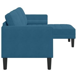 Ensemble de Canapés avec coussin Bleu Polyester 619206619206