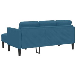 Ensemble de Canapés avec coussin Bleu Polyester 619206619206