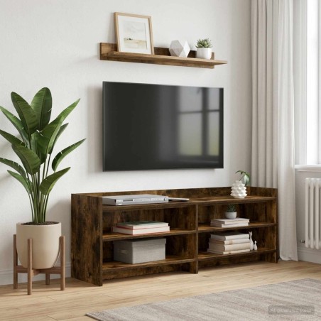 Meuble TV 135 x 33 x 47 cm Chêne fumé Bois d'ingénierie 619209619209