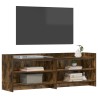 Meuble TV 135 x 33 x 47 cm Chêne fumé Bois d'ingénierie 619209619209