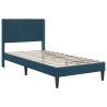 Cadre de lit avec matelas Bleu 100 x 200 cm Velours 619218619218