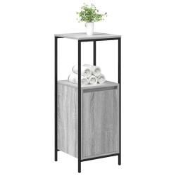Meuble de salle de bain avec étagères sonoma gris 36x35x95 cm 619219619219