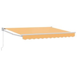 Auvent rétractable Sable 3 x 2,5 m 100% Polyester et Aluminium 619221619221