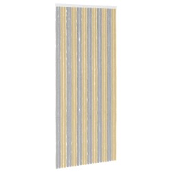 Rideau anti-insectes en chenille Gris et Beige 100 x 230 cm 619225619225