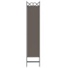 Cloison de séparation 6 panneaux Anthracite 240x200 cm Tissu 619229619229