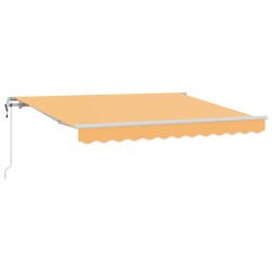 Auvent rétractable Sable 4 × 3 m Tissu et Aluminium 619234619234