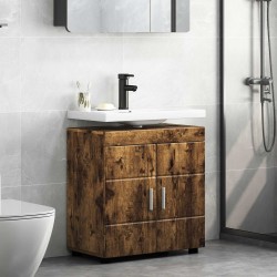 Ensemble d'armoire de salle de bain TULUM Chêne fumé 619237619237