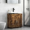 Ensemble d'armoire de salle de bain TULUM Chêne fumé 619237619237