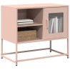 Meuble TV rose 68x39x60,5 cm acier 619239619239