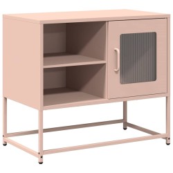 Meuble TV rose 68x39x60,5 cm acier 619239619239